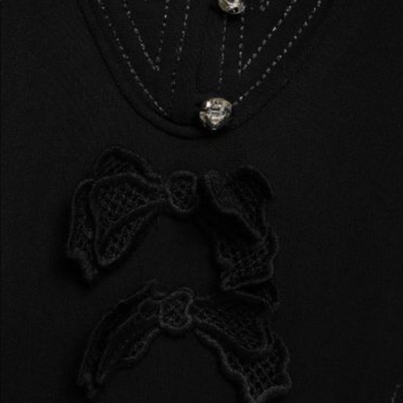 COACH Black mini dress Classic/Timeless (authentic) Lattice Trim - Picture 11 of 16